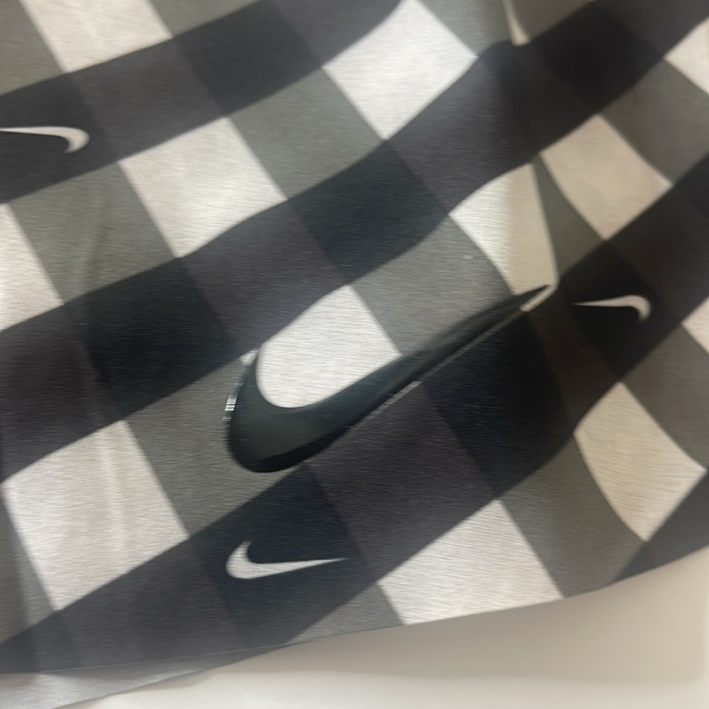 Nike Core Club Printed Tennis Skirt Skort Black White Gingham XL - Picture 15 of 16